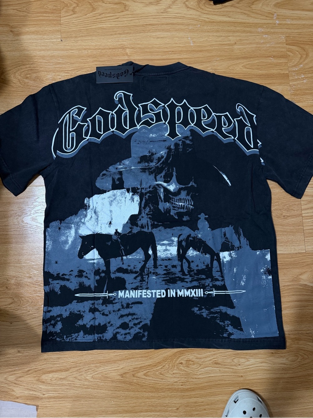 Black Graphic Tee - Manifested Design